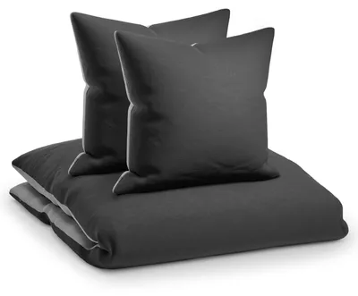 Produktbild von sleepwise Bettwäsche 140x200 Sommer Bettwäsche 2tlg- , Traumhaft Weich, Atmungsaktiv, Bügelfrei & Knitterfrei - Bettbezug Set aus gebürsteter Mikrofaser mit 65x65cm Kissenbezug, Grau /Weiß