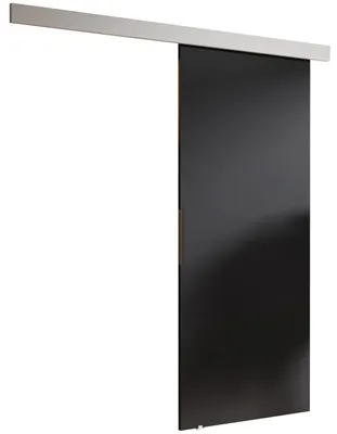 Produktbild von KIER FURNITURE Schiebetür Komplettset MALIBU 60, Schiebetür, Sliding Door, Innentüren Komplettset,Universal Tür, Türblatt Innen Graphit 86x205x1,6 cm