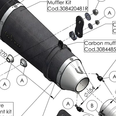 Produktbild von Auspuffhalterung LeoVince Auspuff-Ersatzteil Schrauben Haltesatz für Suzuki GSX-R 1000 Bj. 2019