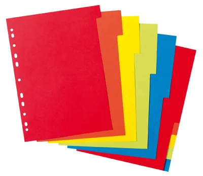 Image de Intercalaire Herlitz 10pcs A4 carton manila couleur intense carton