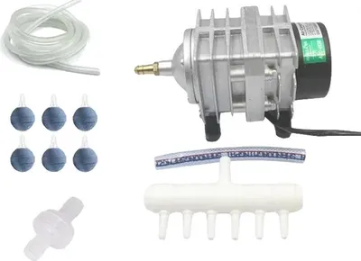 Immagine prodotto di Pompa d'aria per acquari, uscita a 6 vie, alte prestazioni, ACO-208accessori, adattatore UE 220V-50HZ