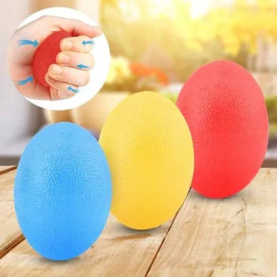 Immagine prodotto di Palline antistress a forma di uovo, set da 3, pallina da stringere