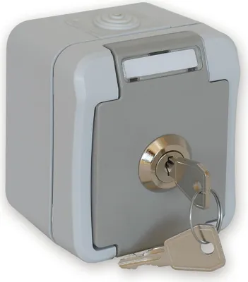 Produktbild von AP-FR Steckdose IP54 mit Schloss-Nr. 804, abschließbar, 1-fach