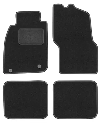 Zdjęcie produktu dla Dywaniki samochodowe welurowe LUX do: Mitsubishi Carisma (1995-2004, sedan, liftback, hatchback) grafitowe, z mocowaniami