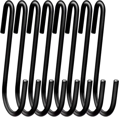 Produktbild von S-Haken aus Metall, 12 Stück, 10 cm, für Küche und Bad