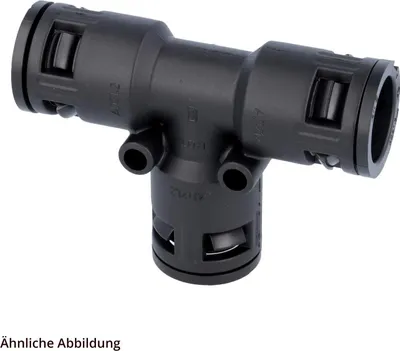 Produktbild von FLEXA FT 54 Schnellverschraubung T-Verteiler PA für Schlauch-Außendurchmesser 1x54,5mm + 2x54,5mm hochdichtend