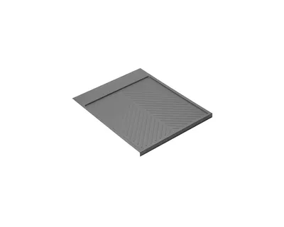Produktbild von emuca Bodenschutzmatte Anthrazitgrau für 50 cm Küchenunterschrank / Wasserschutzmatte