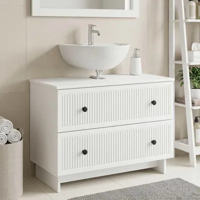 Productafbeelding van Maison Exclusive - Wastafelmeubel EDE, wit, 82 x 41 x 59 cm, houtvezel