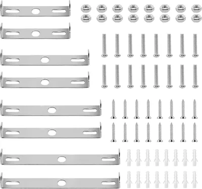 Produktbild von 8 Stš¹ck Deckenplatten - 80/90/100/110 mm - Mit Schrauben - Montagehalterung fš¹r Lampen - Deckenlampen Befestigung - Fš¹r Wand- und Deckenmontage