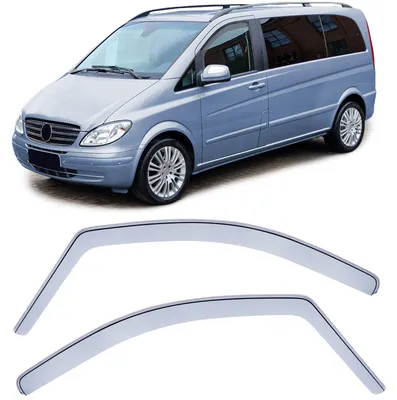 Produktbild von Windabweiser Regenabweiser Fenster Hell für Mercedes Vito Viano W639 2003-2013