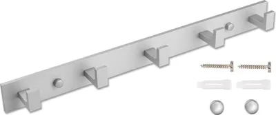 Produktbild von Garderobenhaken Psino Silber - 5 Haken, Industriell