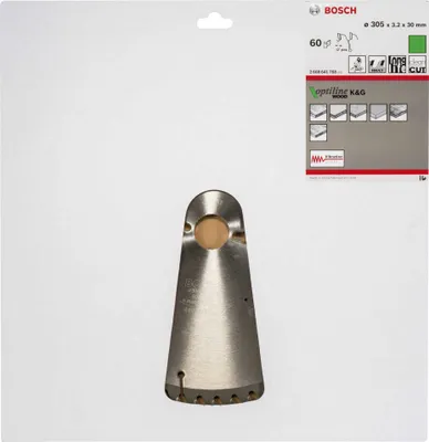 Immagine prodotto di Bosch Optiline Wood - Lama per sega circolare - per legno - 305 mm - 60 denti