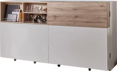 Produktbild von Mehrzweckregal für Wimex Schrankbett Juist 216x61x115cm weiß sanremo eiche (18330)