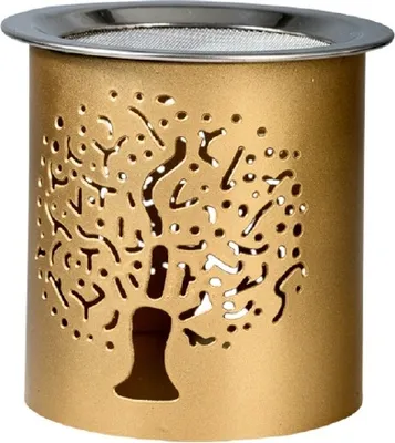Produktbild von Räucherstövchen Baum des Lebens gold, Höhe 8 cm
