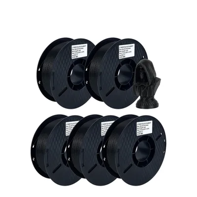 Obrázok produktu pre filament pre 3D tlačiarne, zmiešané farby, materiál PLA, 5KG čierny