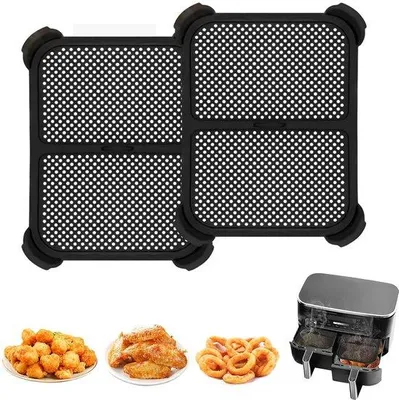 Obrázek produktu pro Sada silikonových chráničů pro fritézy, kompatibilní s příslušenstvím pro fritézy Ninja, s odnímatelnou tepelně odolnou hadičkou.