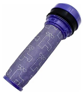 A close-up studio shot of a vacuum cleaner filter.