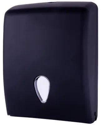 Produktbild von Biurotop HES48 Handtuchspender Schwarz Matt für 600 Blatt