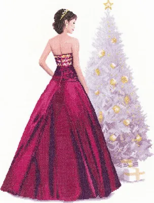 Produktbild von Heritage Kreuzstich Set Zählstoff "Holly (L)", Zählmuster, JLHO1470-E, 30,5x39,5cm