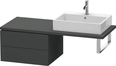 Produktbild von Konsolenunterschrank L-CUBE 400x620x547mm graphit matt graphit matt