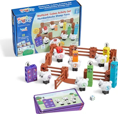 Zdjęcie produktu dla Bloki liczbowe MathLink®Cubes - Farma owiec