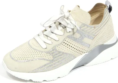 Produktbild von H4086 sneaker donna HOGAN ACTIVE ONE woman perforated suede shoes