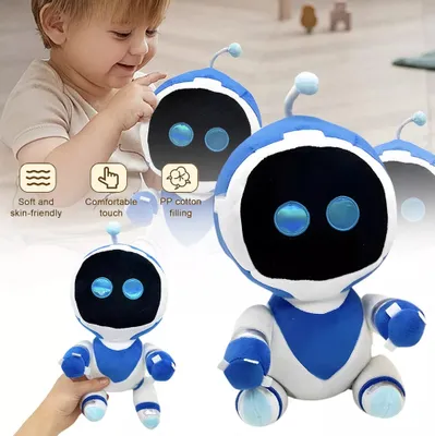 Produktbild von Niedlicher A!stro!Bot-Plüsch, Astros Spielzimmer, 30 cm, Puppenspielzeug, Spielstation, perfektes Geschenk