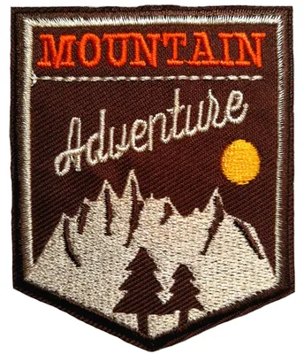 2 Bügelpatches, Stickerei, 55 x 70 mm, zum Aufbügeln