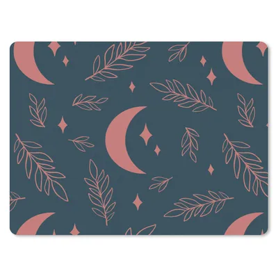 Produktbild von MuchoWow® Mauspad Mousepad Muster - Mädchen - Mond - Pflanzen - Kinder 40x30 cm - Mousepads - Maus Mat - Pad - Mausunterlage - Anti Rutsch