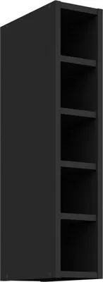 Produktbild von Oberschrank LUNARA – Breite 15 cm, schwarz