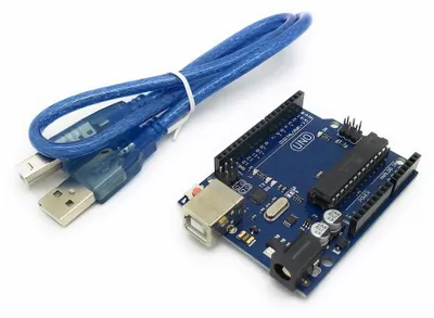 Produktbild von BerryBase kompatibler Arduino Uno mit Atmel Mega 328P Prozessor