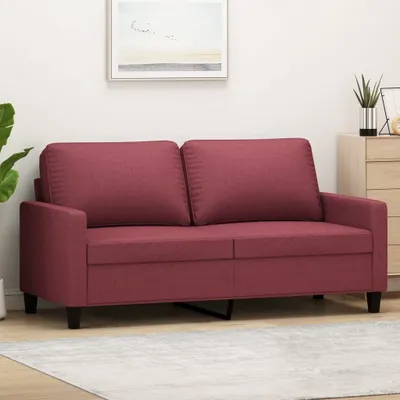 Obrázok produktu pre Maison Exclusive – dvojposadové sedačkové kreslo, vínová farba, 140 cm, látka