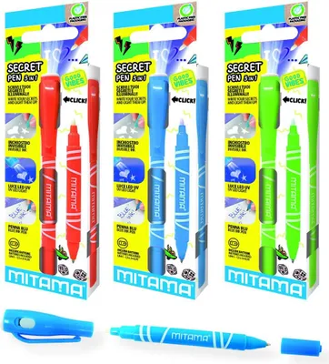 Produktbild von Magic-Kugelschreiber mit UV-Licht, grün, 2in1, MITAMA 61921C