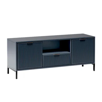 Produktbild von AX LIVING TV Lowboard Berlinette 3, 135 cm breite – Modern in Indigo