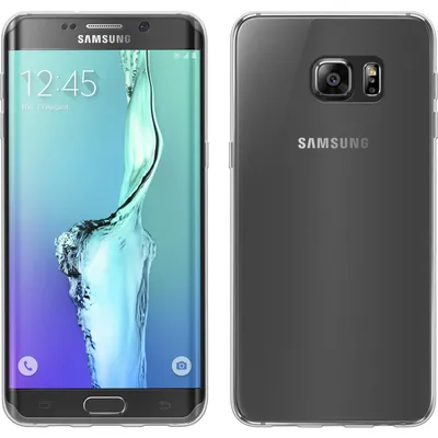 Produktbild von PhoneNatic Case kompatibel mit Samsung Galaxy S6 Edge Plus - Crystal Clear Silikon Hülle transparent Cover