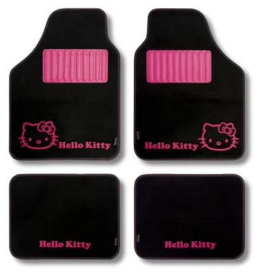 Produktbild von HELLO KITTY Universal-Fußmatten Universal-Automatten KIT3013 Vorne und Hinten Polyester