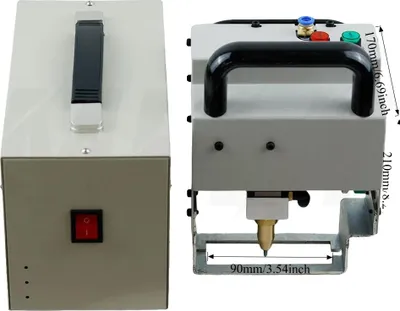 Produktbild von Kennzeichnungsmaschine, tragbar, Metall, pneumatische Bedienung, 90x30mm, EU STECKER