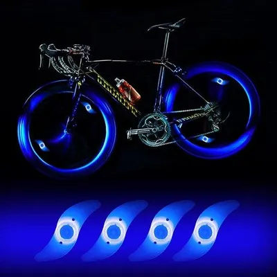 Produktbild von Blauwe, wasserdichte Fahrrad-LED-Lichter mit 3 Blinkmodi, für Mountainbikes und Kinderfahrräder