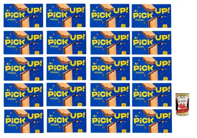 Produktbild von Pick Up Original ,Milchschokoladentafel im Doppelkeks, 20x 112g Packung, Jede Packung enthält 4 Kekse à 28g + Italian Gourmet Polpa di Pomodoro 400g Dose