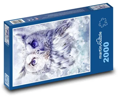Obrázok produktu pre martinpuzzle - Puzzle 2000 - Sova - kvety