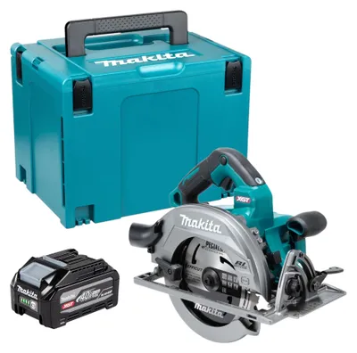 Produktbild von Makita HS 003 GU101 Akku Handkreissäge 40 V max. 190 mm Brushless + 1x Akku 4,0 Ah + Makpac - ohne Ladegerät