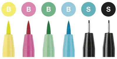 Immagine prodotto di Penna a inchiostro FABER-CASTELL PITT per artisti, confezione da 6 pezzi