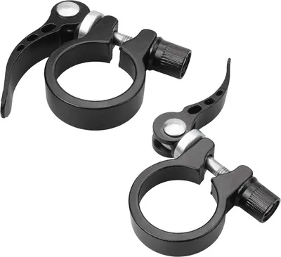 Imagen del producto de Abrazaderas para tija de sillín, aleación de aluminio, 2 unidades, de 28,6 mm y 31,8 mm, para tijas de sillín de bicicleta