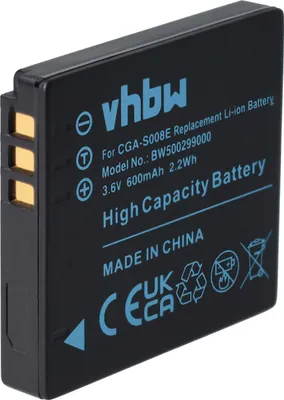 Produktbild von vhbw Akku kompatibel mit Leica C-Lux 2 Kamera (600 mAh, 3,6 V, Li-Ion)