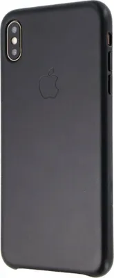 Produktbild von Apple - Hintere Abdeckung für Mobiltelefon - Leder - Schwarz - für iPhone XS Max