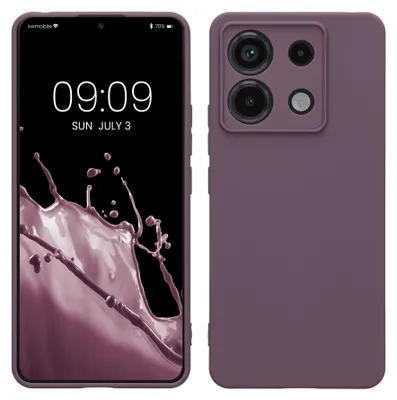 Produktbild von kwmobile Handyhülle für Xiaomi Redmi Note 13 Pro 5G / Poco X6 5G Hülle - weiches Handy Silikon Case - Schutzhülle Cover - Helle Iris