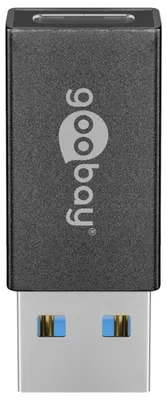Zdjęcie produktu dla Goobay 45400, USB C, USB A, Czarny