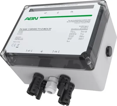 Immagine prodotto di ABN PV GAK combinabile, tipo 1+2, 1100 V CC, 1 MPPT, connettore MC4, R9L1MC43