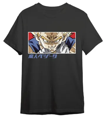 Imagen del producto de Camiseta con los ojos de Majin Vegeta de Dragon Ball Z, para adultos