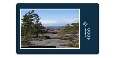 Produktbild von hansepuzzle 10028 - Schweden Puzzle, 1000 Teile, Natur, 60,0 x 46,0cm mit hochwertiger Aufbewahrung, Kartonbox und wiederverschließbarem Beutel